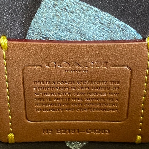 C4203 - Coach Tabby Chain Clutch in Colorblock with Snakeskin Detail - Picture 9 of 13